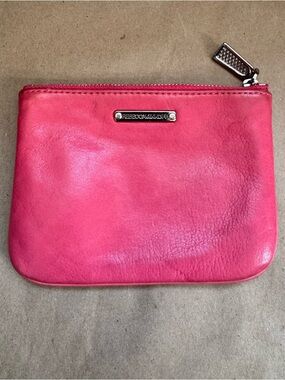 Rebecca Minkoff Mini Leather Zip Pouch “Supercute”. 5.5” by 4” by 0.5”